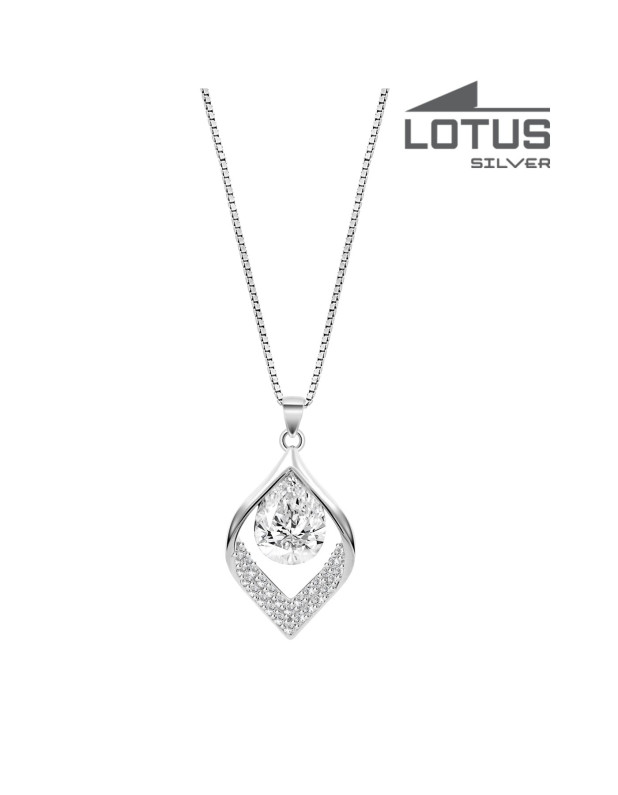 LOTUS SILVER NECKLACE